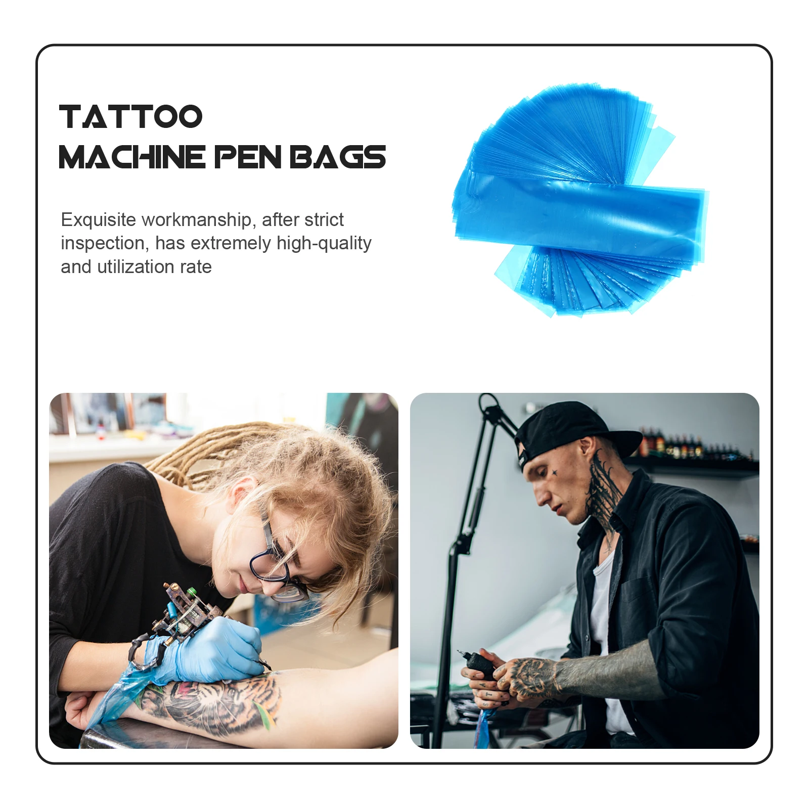 100Pcs Machine Pen Protective Covers Disposable Tattoo Tool Sleeves Hygienic Safe for Skin Contact Accessories
100Pcs Machine Pen Protective Covers Disposable Tattoo Tool Sleeves Hygienic Safe for Skin Contact Accessories