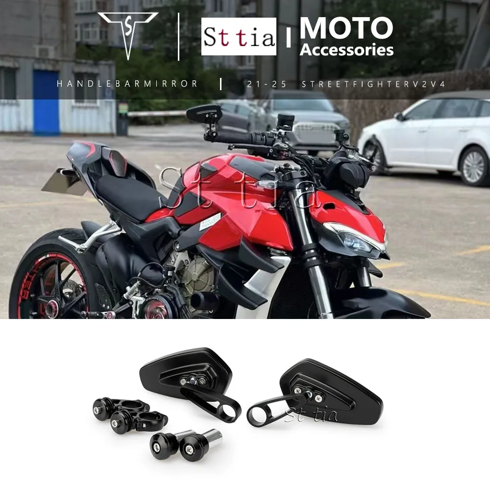 For Ducati Streetfighter V2 V4 2022-2026 Motorcycle Handlebar Rearview Mirror Anti-Glare STREETFIGHTER V4 V2 S Rear View Mirrors
For Ducati Streetfighter V2 V4 2022-2026 Motorcycle Handlebar Rearview Mirror Anti-Glare STREETFIGHTER V4 V2 S Rear View Mirrors