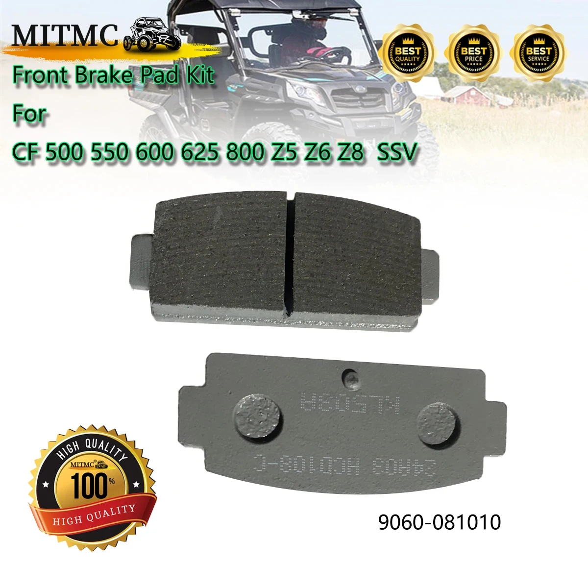 Задние тормозные колодки для CF ZForce 500/600/625/800 Z6 SSV, код детали 9060-081010 - Тормозные колодки для мотоциклов
Задние тормозные колодки для CF ZForce 500/600/625/800 Z6 SSV, код детали 9060-081010 - Тормозные колодки для мотоциклов