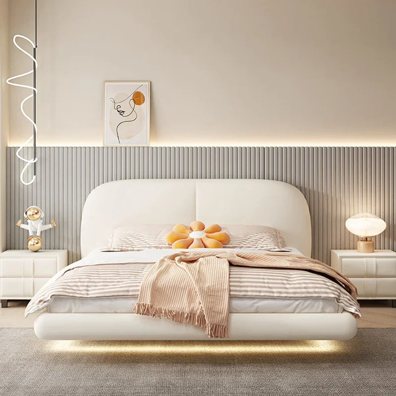 White European Double Bed Simple Style Cheap Floor King Double Bed Modern Design Sleeping Cama Box Casal Bedroom Furniture
White European Double Bed Simple Style Cheap Floor King Double Bed Modern Design Sleeping Cama Box Casal Bedroom Furniture