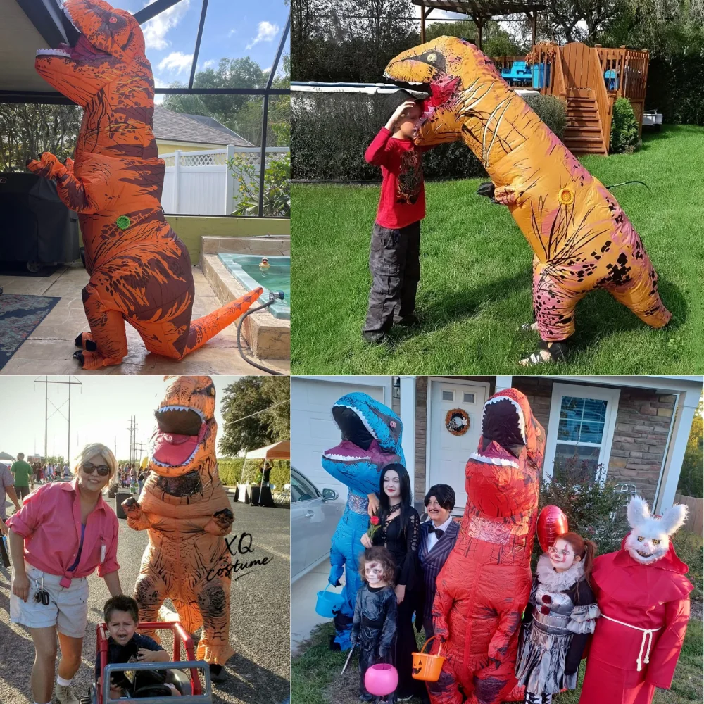 Adults Inflatable Dinosaur Cosplay Halloween Costume Blow up T-rex Costume Funny Party Dino Role Play Fancy Dress Up Suit
Adults Inflatable Dinosaur Cosplay Halloween Costume Blow up T-rex Costume Funny Party Dino Role Play Fancy Dress Up Suit