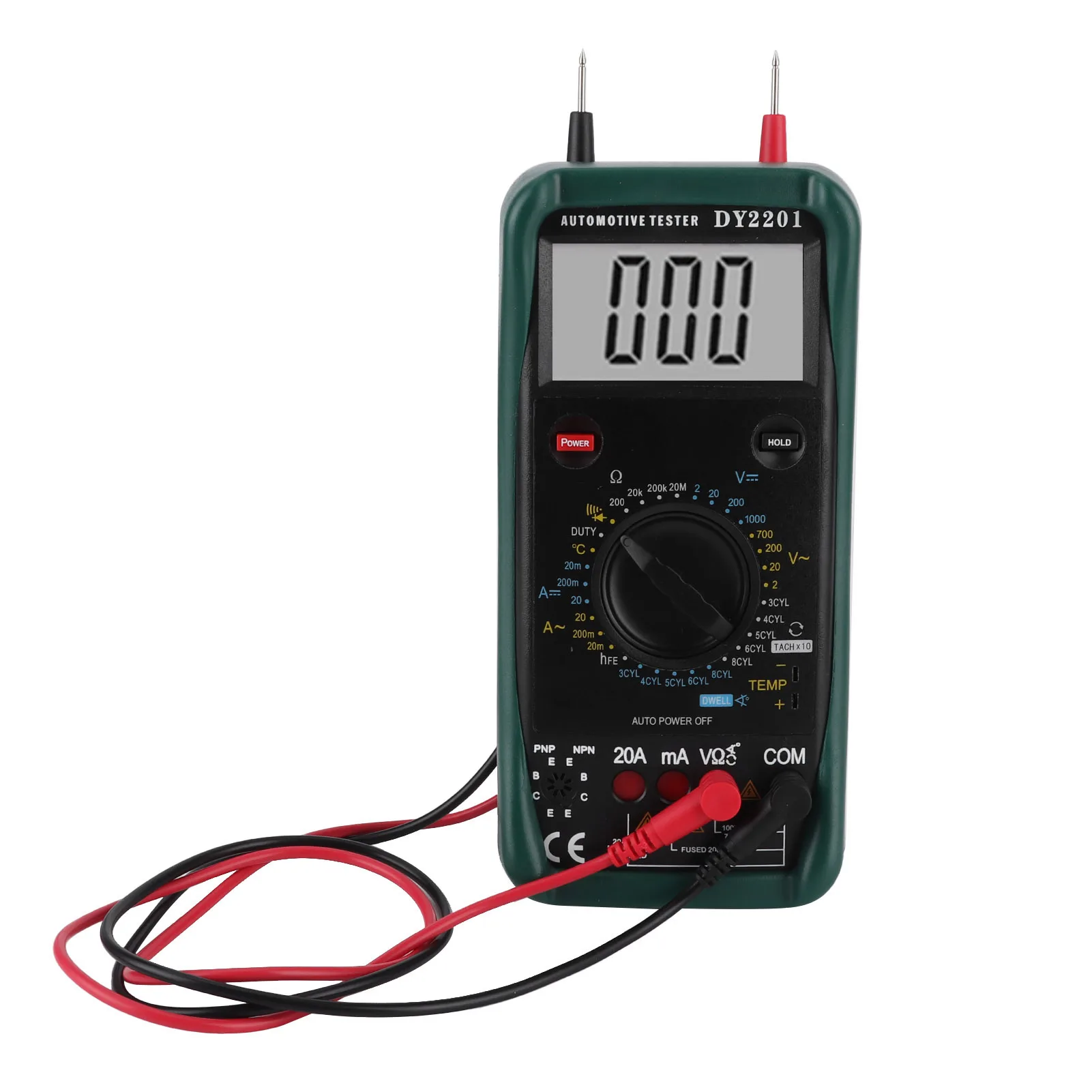 Digital Multimeter DY2201 Automotive Auto Range Tester 500-10000RPM Multifunctional Repair Tool for Car Electrical Systems
Digital Multimeter DY2201 Automotive Auto Range Tester 500-10000RPM Multifunctional Repair Tool for Car Electrical Systems