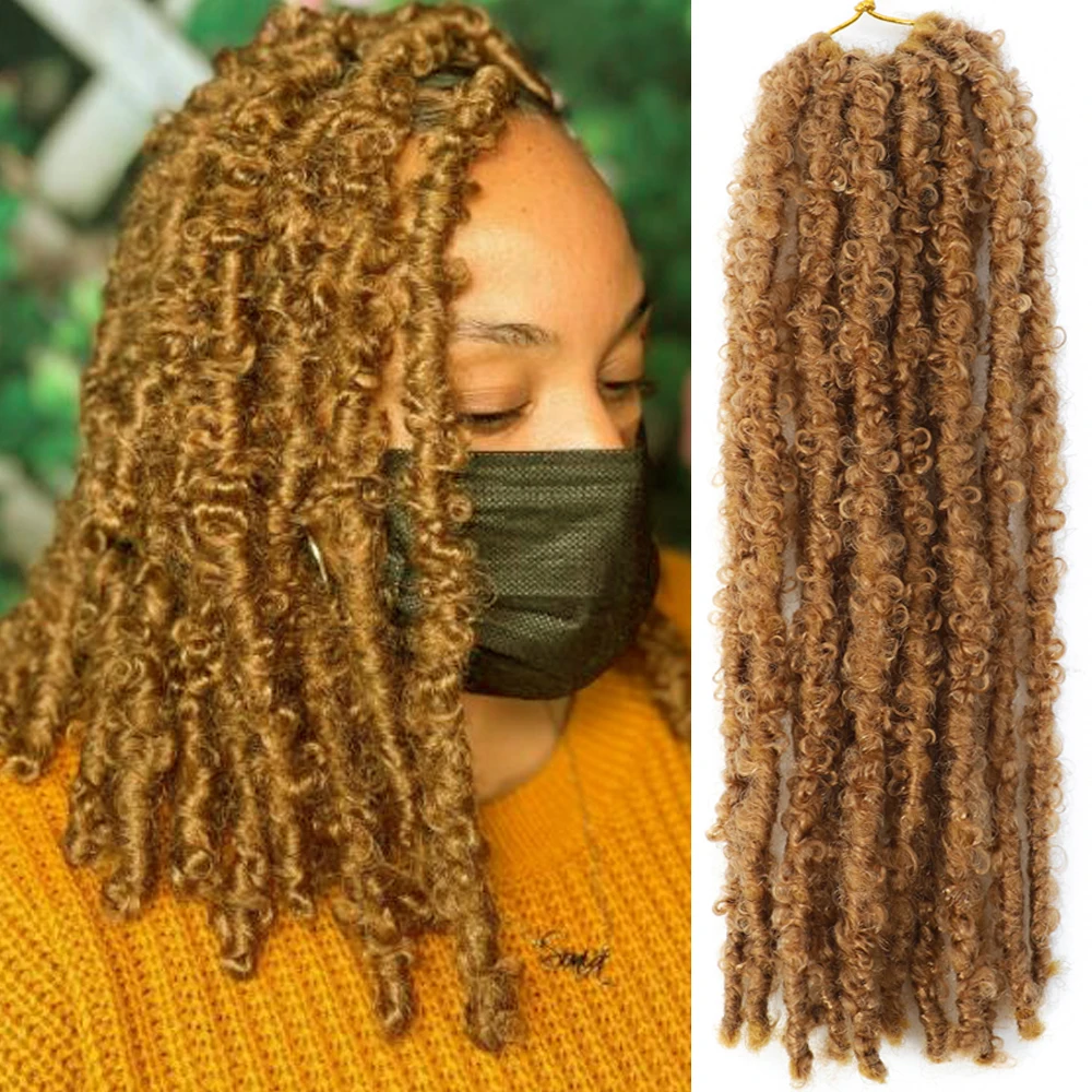 Boho Butterfly Faux Locs Crochet Hair 14 12 inch Soft Twisted Locs Braiding Hair Distressed Meche Butterfly Locks Crochet Braids
Boho Butterfly Faux Locs Crochet Hair 14 12 inch Soft Twisted Locs Braiding Hair Distressed Meche Butterfly Locks Crochet Braids