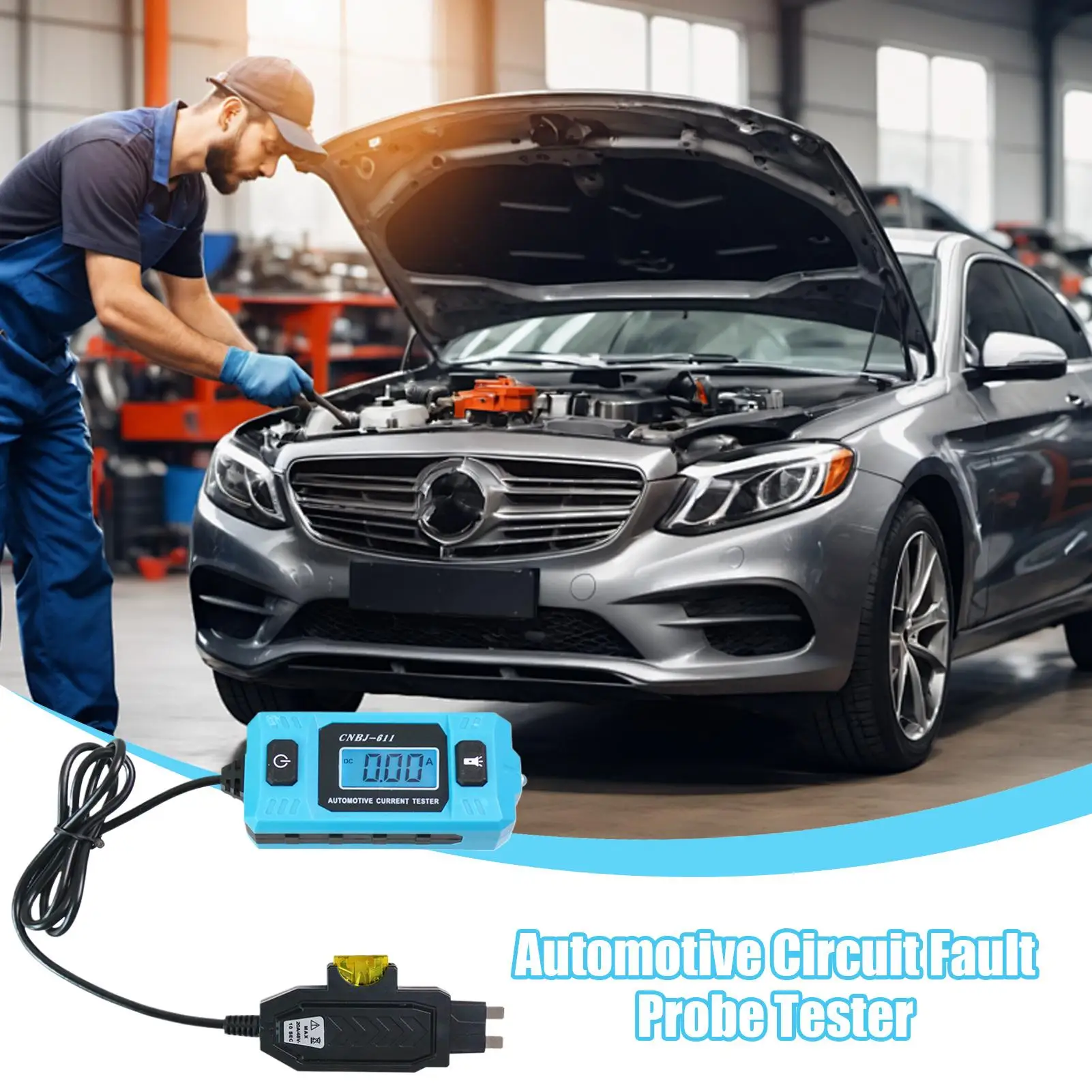 Automotive Short Circuit Finder High Precision Portable Current Detector Automotive Fault Probe Tester for Professional Repair
Automotive Short Circuit Finder High Precision Portable Current Detector Automotive Fault Probe Tester for Professional Repair