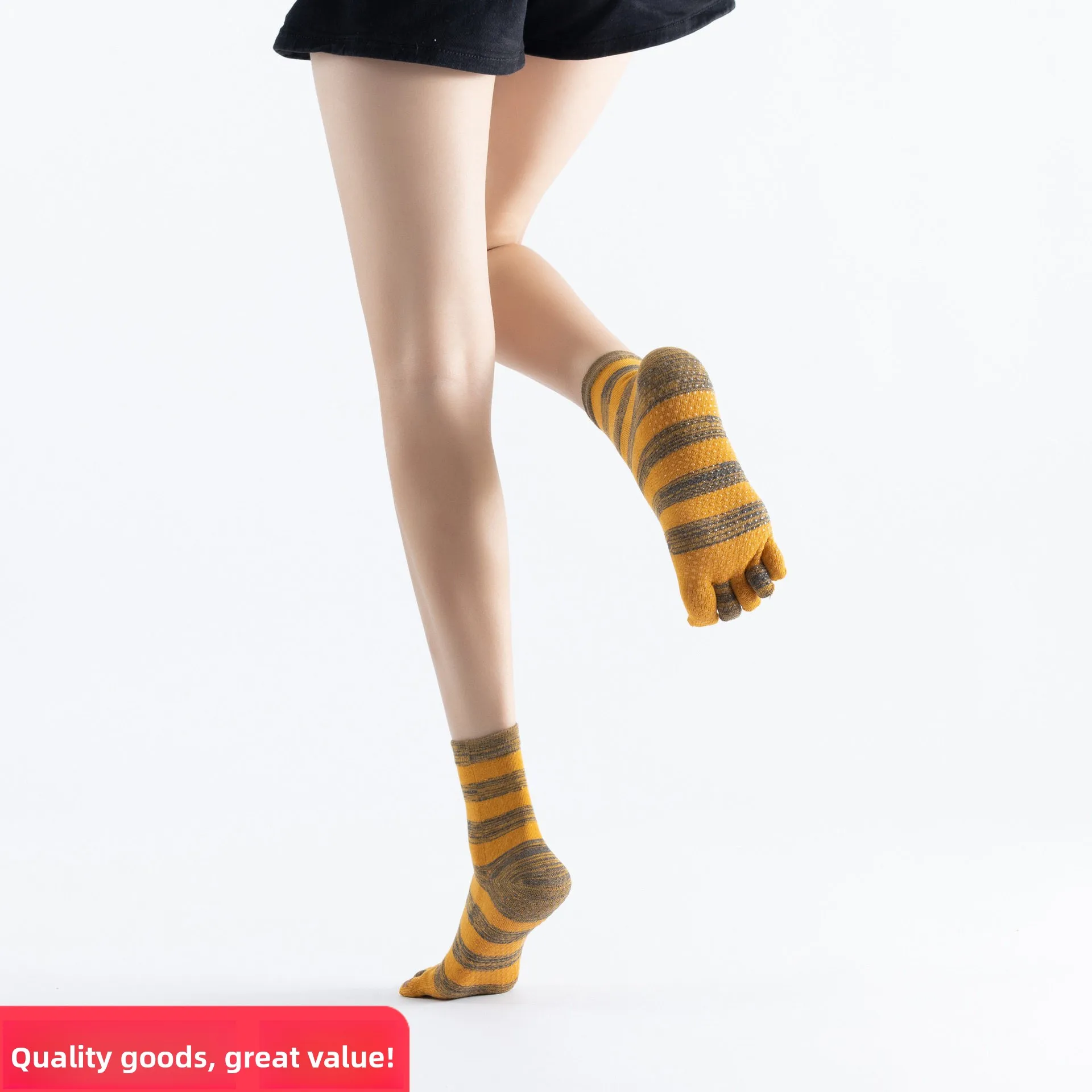 Pure Cotton Five-Finger Yoga Socks Women's Mid-Calf Separate Toe Cute Cartoon Anti-Slip Sport Toe Long Socks for All Seasons
Pure Cotton Five-Finger Yoga Socks Women's Mid-Calf Separate Toe Cute Cartoon Anti-Slip Sport Toe Long Socks for All Seasons