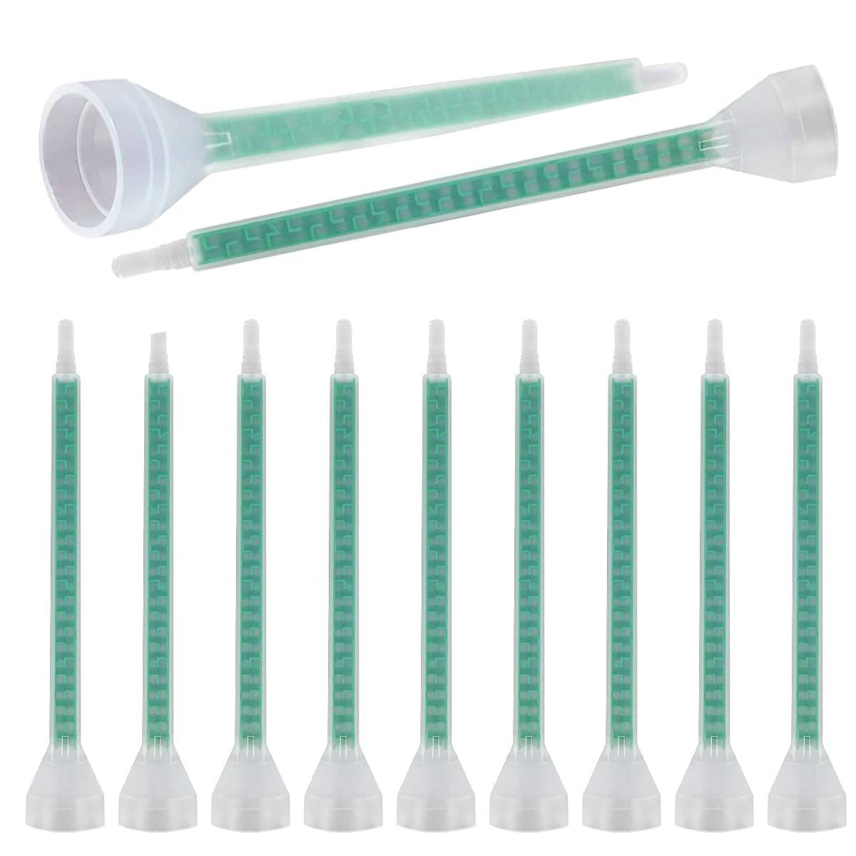 50pcs Square Static Mixer, Epoxy Resin Mixing Tube, Green Mixing Hose, Mixing Nozzle Round Mouth For AB Glue Gun
50pcs Square Static Mixer, Epoxy Resin Mixing Tube, Green Mixing Hose, Mixing Nozzle Round Mouth For AB Glue Gun