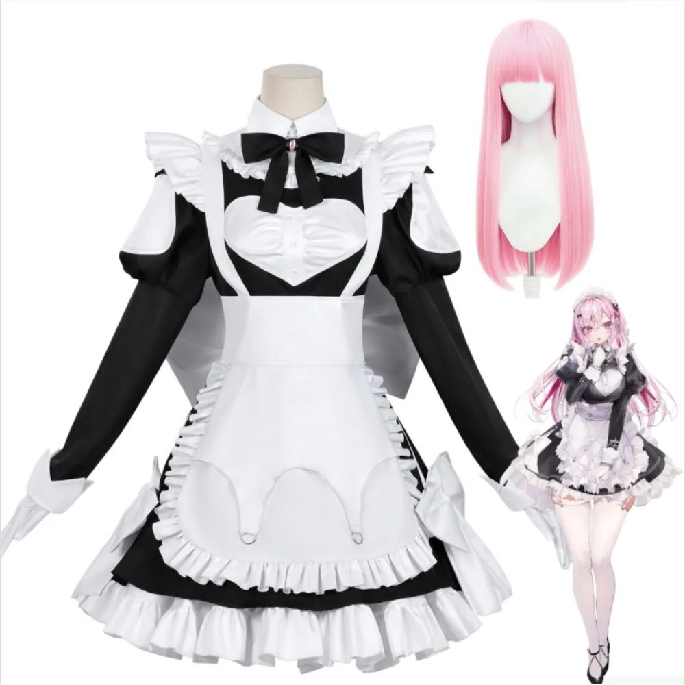 Earning A Living with Death Games Momoino Cosplay Costume Cute Maid Dress Dress Apron Accessory Wig Stage Performance Costume
Earning A Living with Death Games Momoino Cosplay Costume Cute Maid Dress Dress Apron Accessory Wig Stage Performance Costume