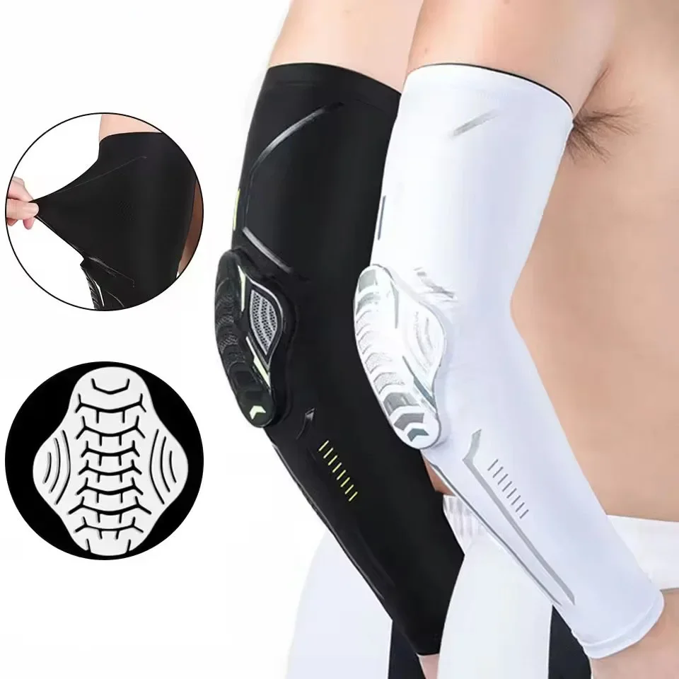 1PC Breathable Sports Arm Sleeves with Compression Elbow Pads Honeycomb Impact Protection for Outdoor Basketball Soccer Hiking
1PC Breathable Sports Arm Sleeves with Compression Elbow Pads Honeycomb Impact Protection for Outdoor Basketball Soccer Hiking