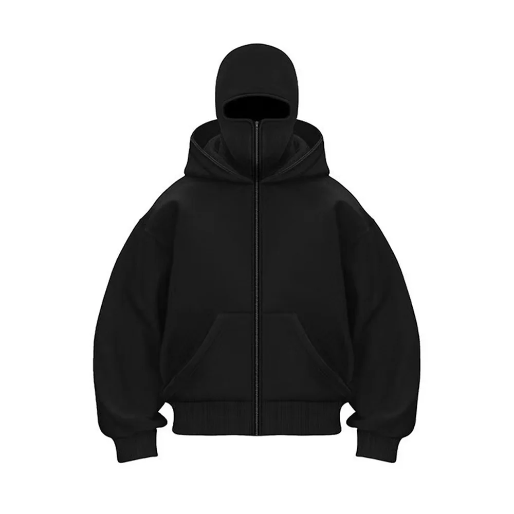 Fashion Double-Caps Hoodie Men Women Spring Zipper Hooded Sweatshirts Solid Color Fleece Hoodies Autumn Masked Person Clothing
Fashion Double-Caps Hoodie Men Women Spring Zipper Hooded Sweatshirts Solid Color Fleece Hoodies Autumn Masked Person Clothing