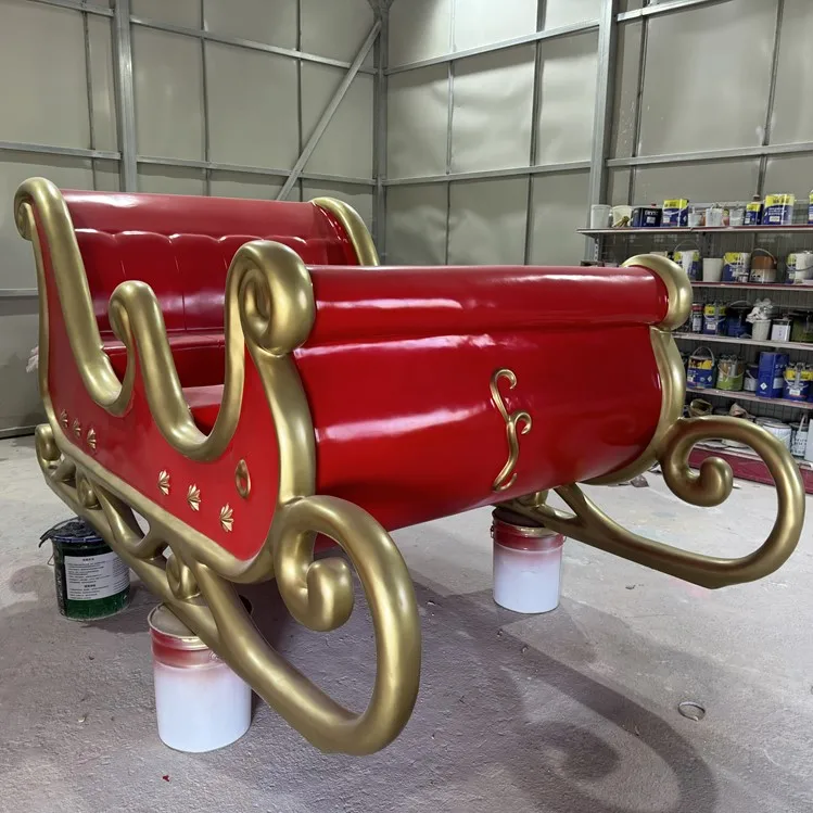 Hand Made Life Large Christmas Decoration Santa's Sleigh With Reindeer Sculpture Fiberglass Products
Hand Made Life Large Christmas Decoration Santa's Sleigh With Reindeer Sculpture Fiberglass Products