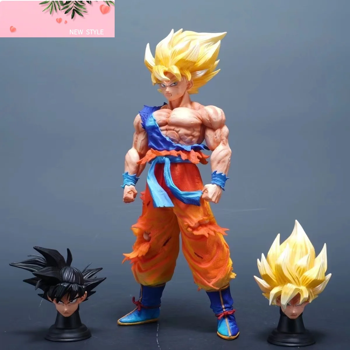 Anime Dragon Ball Z Son Goku Figure Replaceable Heads Super Saiyan Goku Pvc Action Figures GK Statue Collection Mode Toys Gift
Anime Dragon Ball Z Son Goku Figure Replaceable Heads Super Saiyan Goku Pvc Action Figures GK Statue Collection Mode Toys Gift