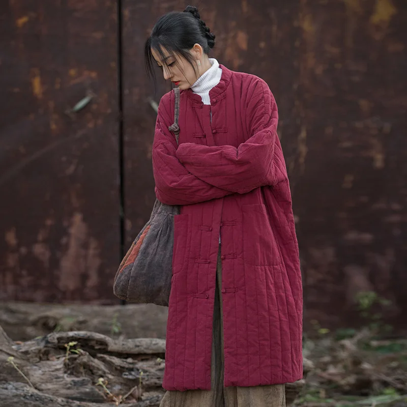 Новинка 2023 года, свободные теплые парки, женские льняные парки в китайском стиле, зимние пальто с длинными рукавами и полосатыми пуговицами, плюс хлопок
Новинка 2023 года, свободные теплые парки, женские льняные парки в китайском стиле, зимние пальто с длинными рукавами и полосатыми пуговицами, плюс хлопок