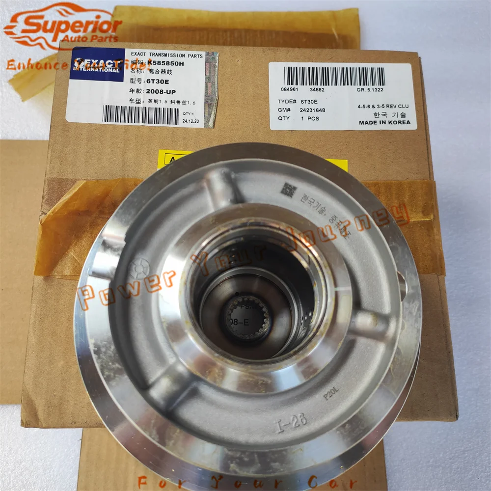6T30E Коробка передач 4-5-6 Входной барабан сцепления (24231648/24263508) — для Buick Excelle, Chevrolet Cruze
6T30E Коробка передач 4-5-6 Входной барабан сцепления (24231648/24263508) — для Buick Excelle, Chevrolet Cruze