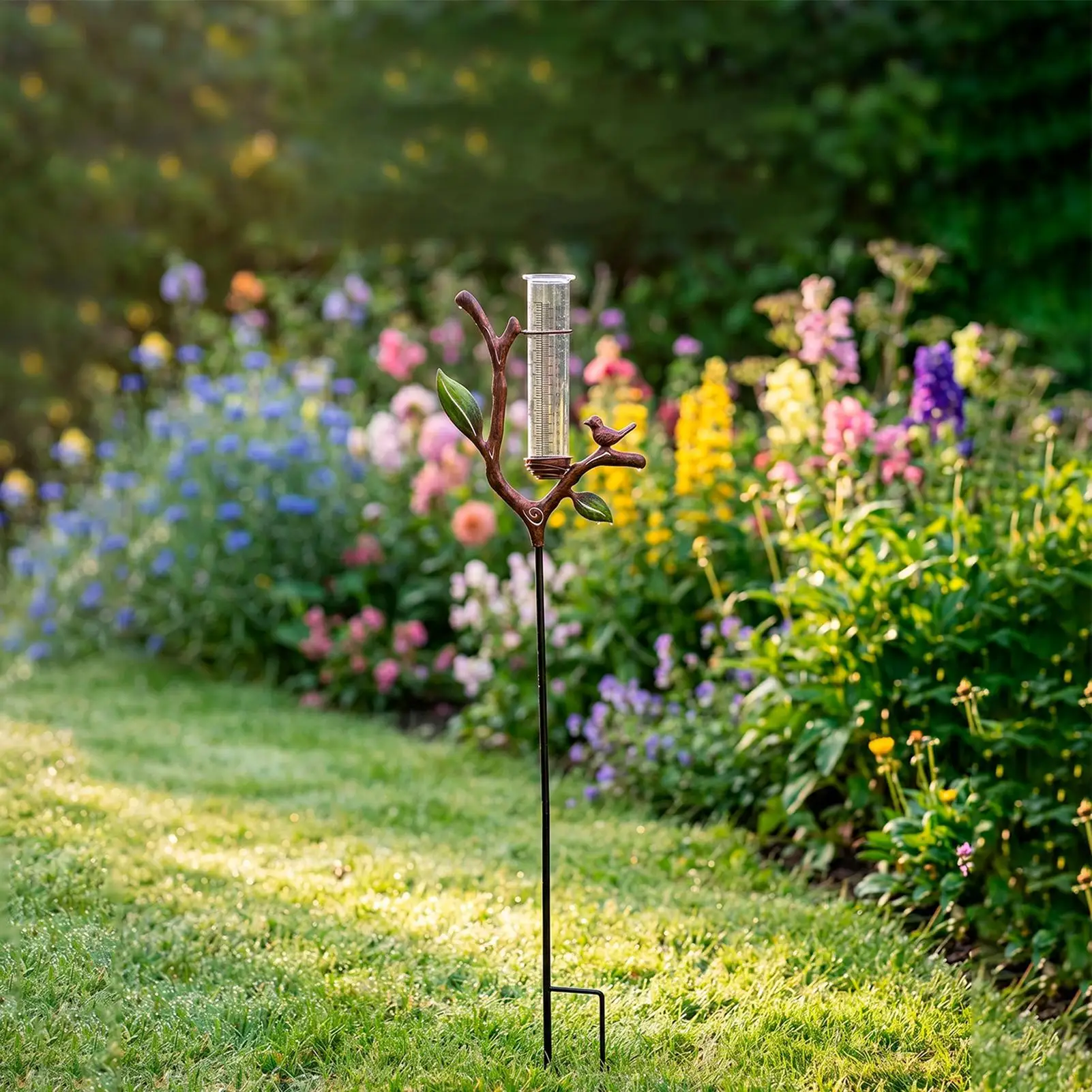 Rain Gauge Branch Design Decorative Measure Meter Outdoor Rain Gauge with Stake for Deck Lawn Fence Patio Garden Home Outside
Rain Gauge Branch Design Decorative Measure Meter Outdoor Rain Gauge with Stake for Deck Lawn Fence Patio Garden Home Outside