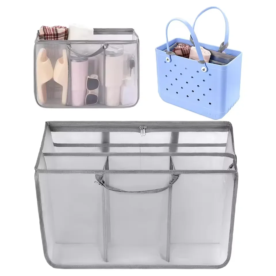 Beach Tote Insert Handle Buckle Sandproof Compartments Lightweight Mesh Storage Divider for Bogg Bag Accessories
Beach Tote Insert Handle Buckle Sandproof Compartments Lightweight Mesh Storage Divider for Bogg Bag Accessories