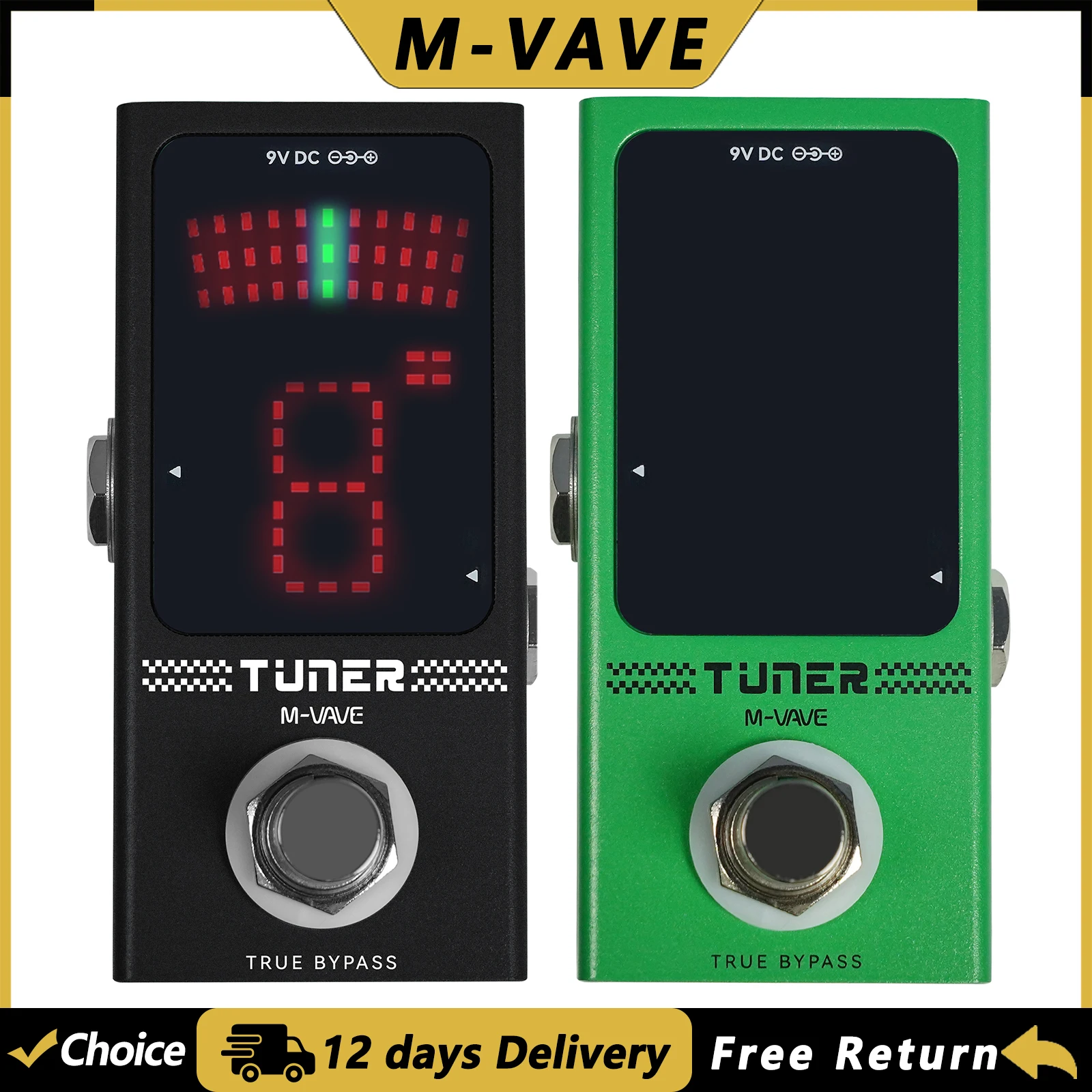 M-VAVE PD48 Guitar Tuner Effect Pedal High Precision Tuning System HD Display Auto Mute Output True Bypass Guitar Accessories
M-VAVE PD48 Guitar Tuner Effect Pedal High Precision Tuning System HD Display Auto Mute Output True Bypass Guitar Accessories