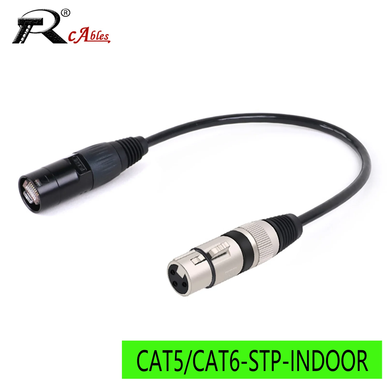 XLR 3-Pin Female to RJ45 Male Adapter Cable-XLR to RJ45 Ethernet Connector,CAT5/6 STP Extension for DMX-CON Controller Series
XLR 3-Pin Female to RJ45 Male Adapter Cable-XLR to RJ45 Ethernet Connector,CAT5/6 STP Extension for DMX-CON Controller Series