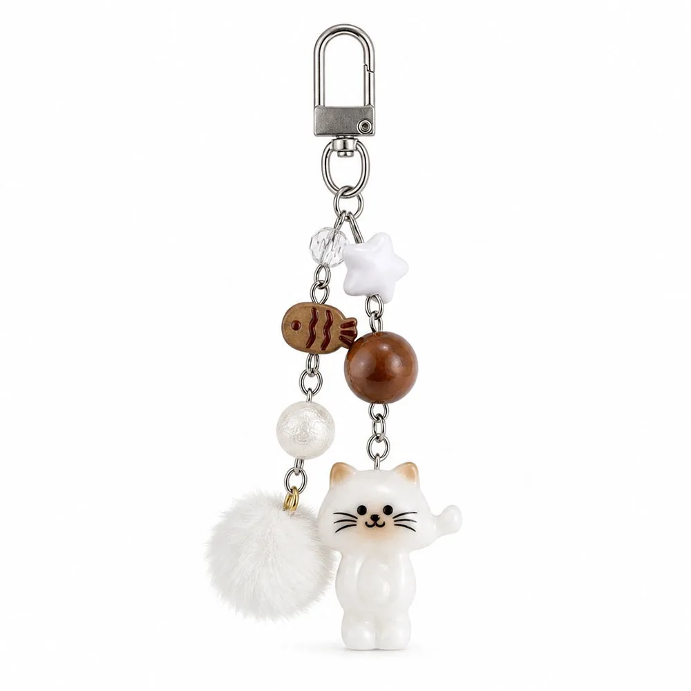Handcrafted Beaded Wind Chime Keychain Lightweight Unique Design Resin Phone Lanyard Cute Animal Fluffy Charm Pendant
Handcrafted Beaded Wind Chime Keychain Lightweight Unique Design Resin Phone Lanyard Cute Animal Fluffy Charm Pendant