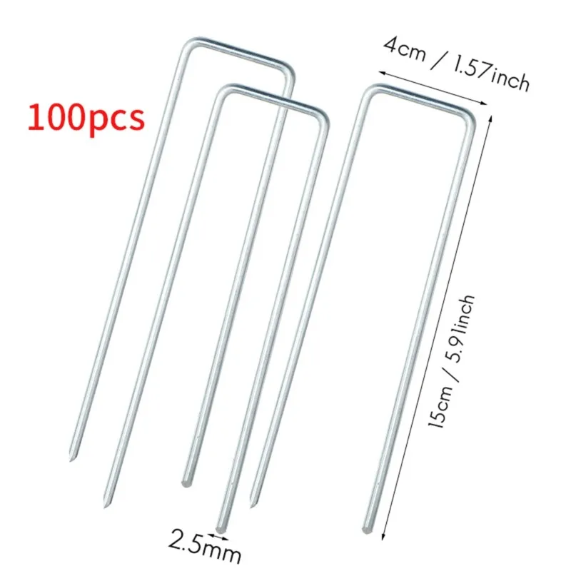 Fresh Garden Staples 100PCS 6 Inch Landscape Staples U Shape Tent Stakes For Ground Decorations, Landscaping Fabric, Turf Lawn
Fresh Garden Staples 100PCS 6 Inch Landscape Staples U Shape Tent Stakes For Ground Decorations, Landscaping Fabric, Turf Lawn