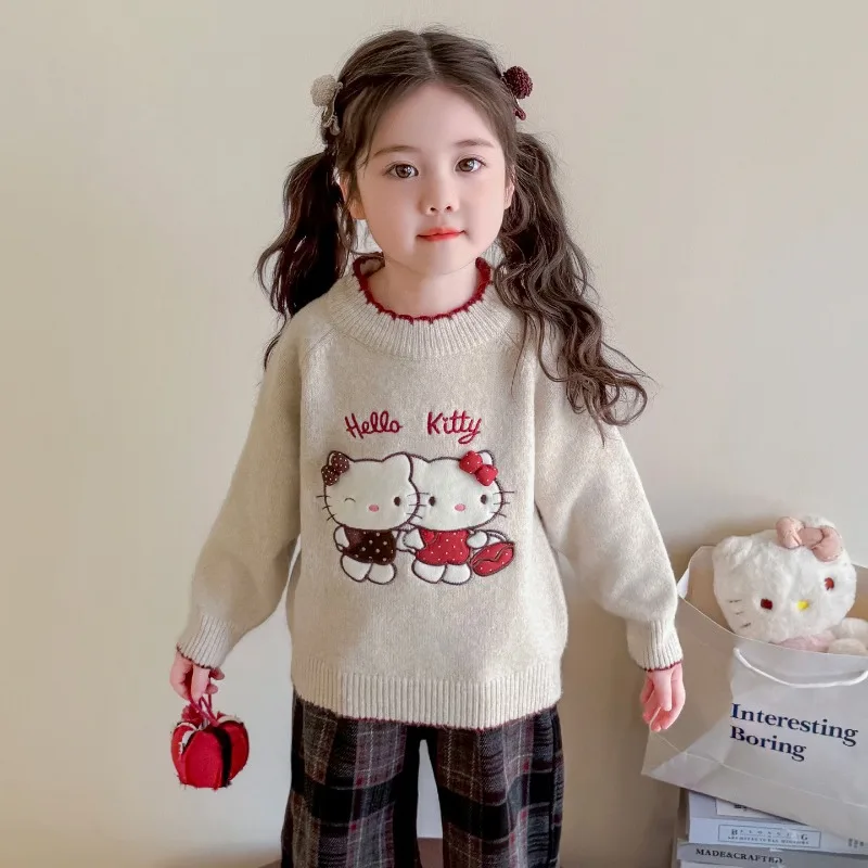 Kawaii Hello Kitty Sanrio Children Cute Cartoon Comfortable Warm Knit Sweater Fleece Hoodie Blouse Christmas Gifts for Kids
Kawaii Hello Kitty Sanrio Children Cute Cartoon Comfortable Warm Knit Sweater Fleece Hoodie Blouse Christmas Gifts for Kids