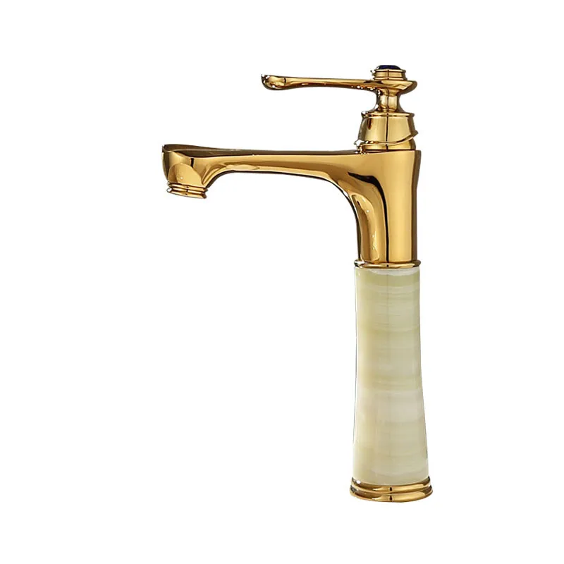 Hot and Cold Single Rotary Faucet Solid Brass and Jade Sink Mixer Faucet Bathroom Basin Faucet
Hot and Cold Single Rotary Faucet Solid Brass and Jade Sink Mixer Faucet Bathroom Basin Faucet