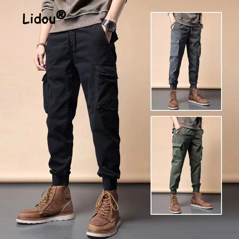2023 Autumn Solid Color Loose Cargo Pants Man New Classic Multiple Pockets Waist Drawcord Casual All-match Male Leggings
2023 Autumn Solid Color Loose Cargo Pants Man New Classic Multiple Pockets Waist Drawcord Casual All-match Male Leggings
