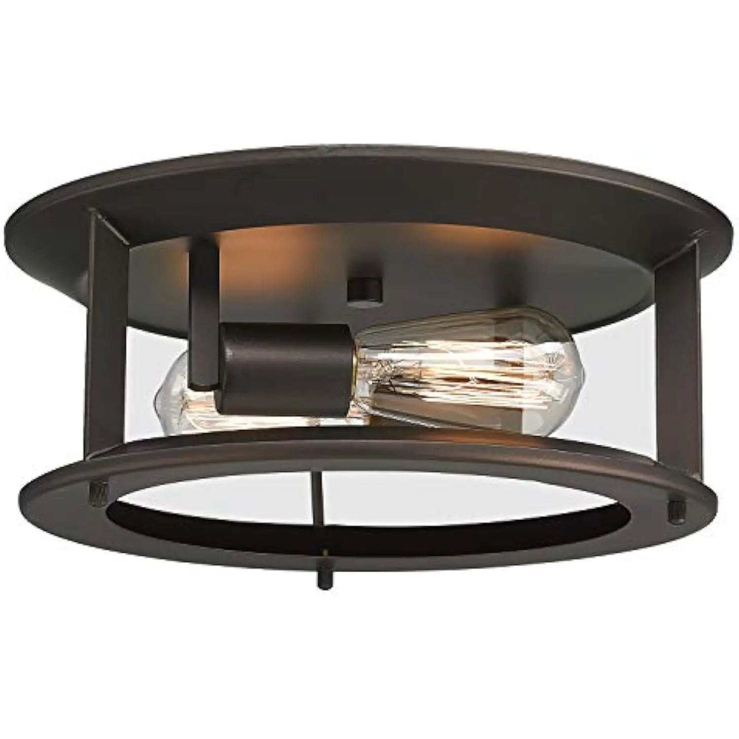 Industrial Ceiling Light, Vintage 2-Light Flush Mount Ceiling Light Fixture, Oil Rubbed Bronze Finish, Ye19108-F2 Orb
Industrial Ceiling Light, Vintage 2-Light Flush Mount Ceiling Light Fixture, Oil Rubbed Bronze Finish, Ye19108-F2 Orb