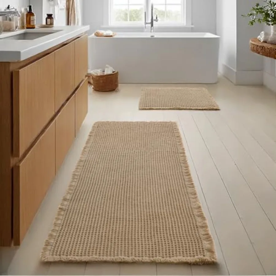 Set of 2 Waffle Bath Mats Non Slip Waffle Bathroom Runner Rug Washable Boho Runner Bath Rugs Super Absorbent Shower Mat for Bat
Set of 2 Waffle Bath Mats Non Slip Waffle Bathroom Runner Rug Washable Boho Runner Bath Rugs Super Absorbent Shower Mat for Bat