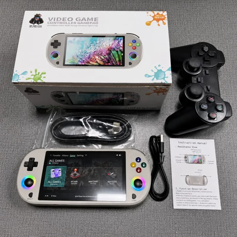 M22 Pro Handheld Gaming Console 64GB/128GB 30000+ Games RGB Light Joysticks 5 Inch IPS Screen Portable Player
M22 Pro Handheld Gaming Console 64GB/128GB 30000+ Games RGB Light Joysticks 5 Inch IPS Screen Portable Player
