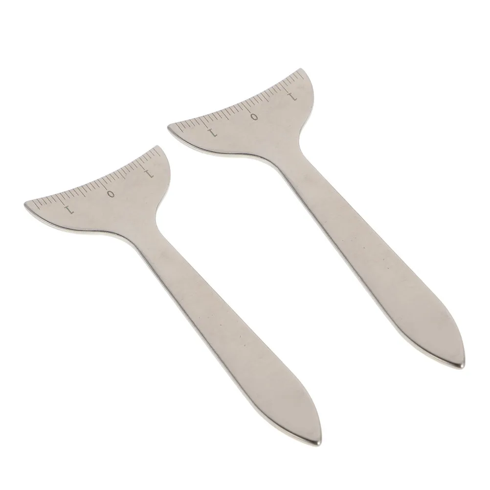 Набор из 2-х измерительных линеек для глаз: прецизионный измеритель расстояния между радужками, направляющая для подводки глаз, инструмент для измерения формы глаз
Набор из 2-х измерительных линеек для глаз: прецизионный измеритель расстояния между радужками, направляющая для подводки глаз, инструмент для измерения формы глаз