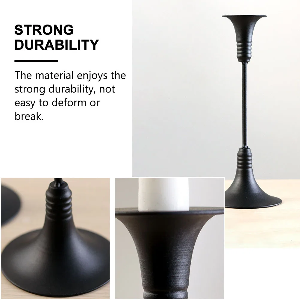 Retro Candleholder Iron Vintage Elegant Stand Home Wedding Banquet Decoration Creative Shape Wrought Iron 
Retro Candleholder Iron Vintage Elegant Stand Home Wedding Banquet Decoration Creative Shape Wrought Iron