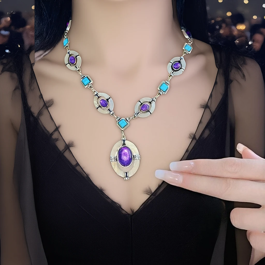 1PC Trendy Vintage Necklace for Women Hollow Resin Circular Sweater Chain Bridal Wedding Party Choker Gift
1PC Trendy Vintage Necklace for Women Hollow Resin Circular Sweater Chain Bridal Wedding Party Choker Gift