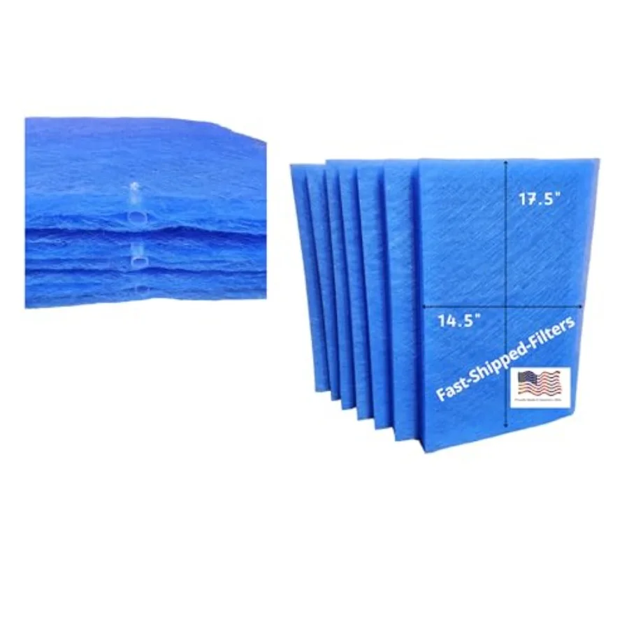 7 Pack 16x20 Replacement Filter Pads Compatible with PremierOne Pure Flo MS-1620 P6100 Air Cleaner 16x20 Refill Blue
7 Pack 16x20 Replacement Filter Pads Compatible with PremierOne Pure Flo MS-1620 P6100 Air Cleaner 16x20 Refill Blue