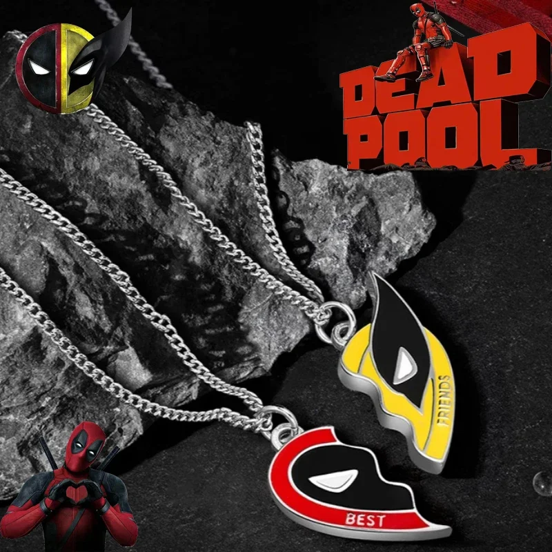Disney Deadpools Necklace Cute Cartoon Anime Accessorie Charms Jewelry Pendant Heart Shaped Cosplay for Women Man Gift
Disney Deadpools Necklace Cute Cartoon Anime Accessorie Charms Jewelry Pendant Heart Shaped Cosplay for Women Man Gift