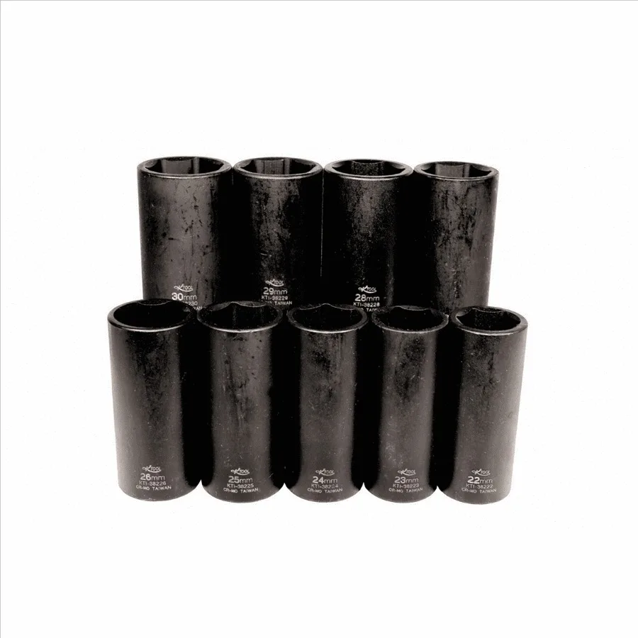 9-Piece Metric Socket Set with 1/2-Inch Drive and 6-Point Design for Automotive Repair, Durable Chrome Finish, Ideal for Mechan
9-Piece Metric Socket Set with 1/2-Inch Drive and 6-Point Design for Automotive Repair, Durable Chrome Finish, Ideal for Mechan