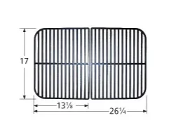 17 x 26 1/4, Brinkmann Matte Cast Iron Cooking Grate - 67242
17 x 26 1/4, Brinkmann Matte Cast Iron Cooking Grate - 67242
