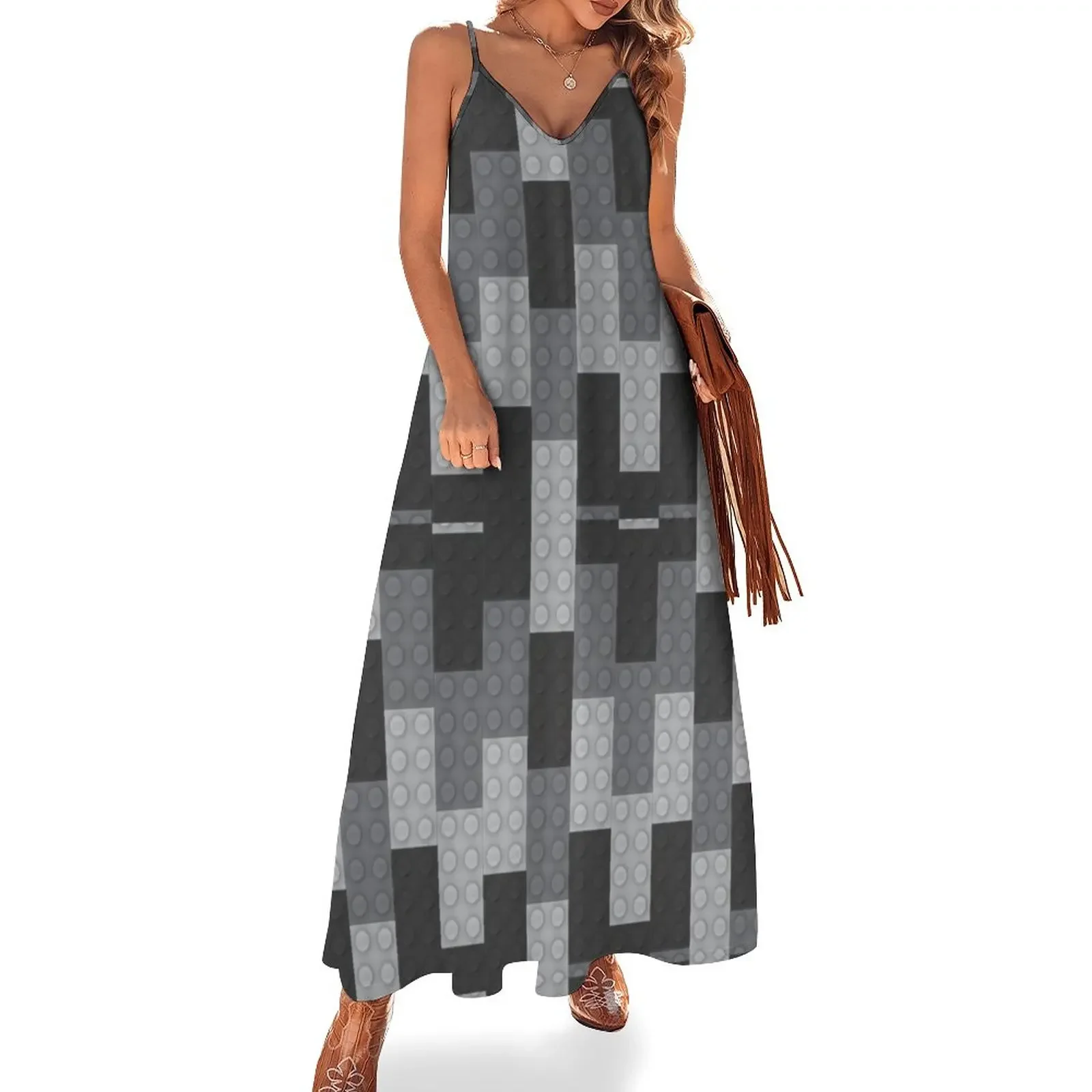 Black Brick Dark Gray Brick Gray Brick Sleeveless Dress women's clothing trend 2025 Women dresses summer
Black Brick Dark Gray Brick Gray Brick Sleeveless Dress women's clothing trend 2025 Women dresses summer