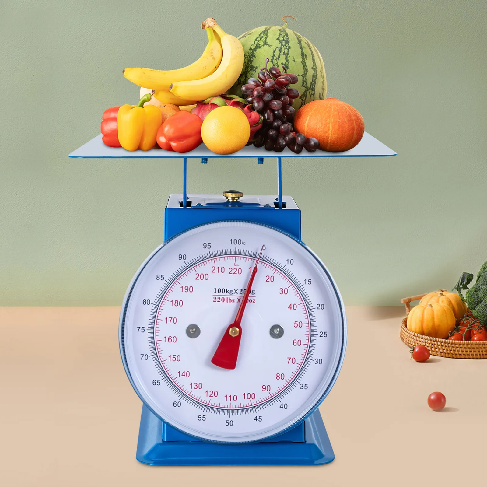 220lbs Mechanical Dial Scale Heavy Duty Portion-Control Mechanical Scale Kitchen Tabletop Food Scale Industrial Dial Scale
220lbs Mechanical Dial Scale Heavy Duty Portion-Control Mechanical Scale Kitchen Tabletop Food Scale Industrial Dial Scale