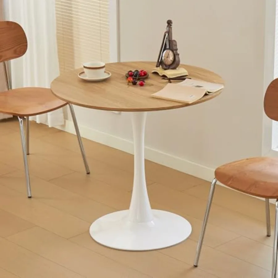 Round Dining Table 31.5 Circle Tulip Table with Thickened Top Metal Base Mid Century Modern Bistro Table in Faux Oak for Kitche
Round Dining Table 31.5 Circle Tulip Table with Thickened Top Metal Base Mid Century Modern Bistro Table in Faux Oak for Kitche