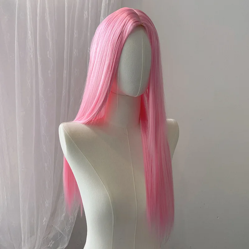 Светло-розовый парик для женщин, парик с кружевной передней частью 13x4, длина 68 см, прямой, синтетический, мягкий, натуральный, термостойкий, для косплея
Светло-розовый парик для женщин, парик с кружевной передней частью 13x4, длина 68 см, прямой, синтетический, мягкий, натуральный, термостойкий, для косплея