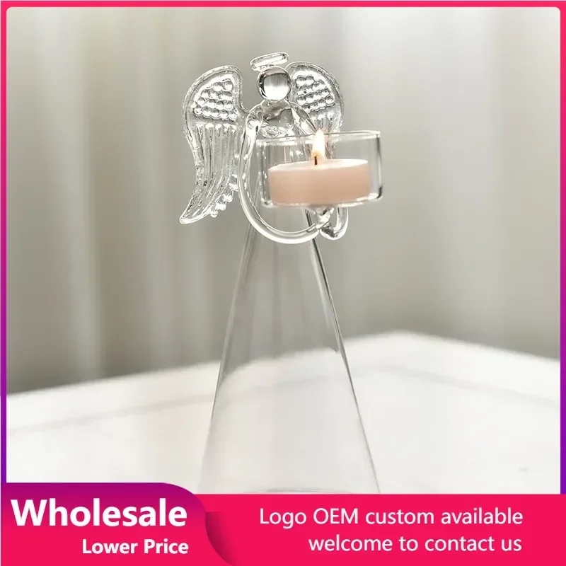 Clear Glass Angel Candle Holder Candle Cups Candlelight Dinner Angel Sculpture Candle Stick Holders Desktop Banquet Candlestick
Clear Glass Angel Candle Holder Candle Cups Candlelight Dinner Angel Sculpture Candle Stick Holders Desktop Banquet Candlestick