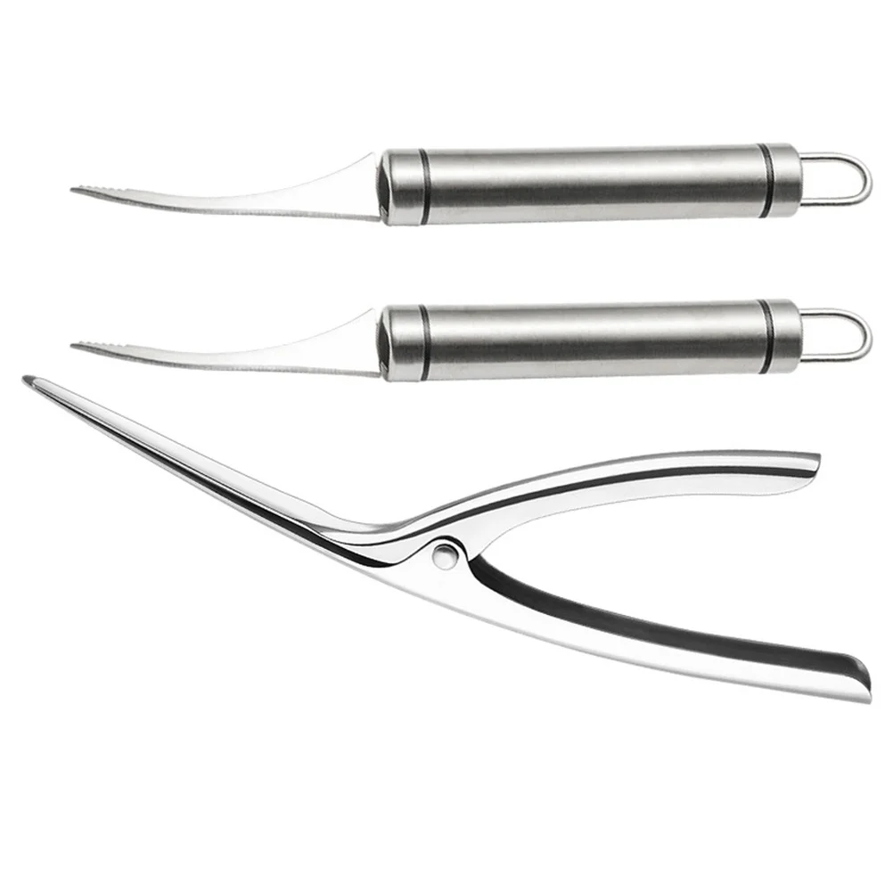 3Pcs Shrimp Line Cutter Stainless Steel Shrimp Peeling Gadgets Comfortable Grip Humanized Design Kitchen Tools
3Pcs Shrimp Line Cutter Stainless Steel Shrimp Peeling Gadgets Comfortable Grip Humanized Design Kitchen Tools