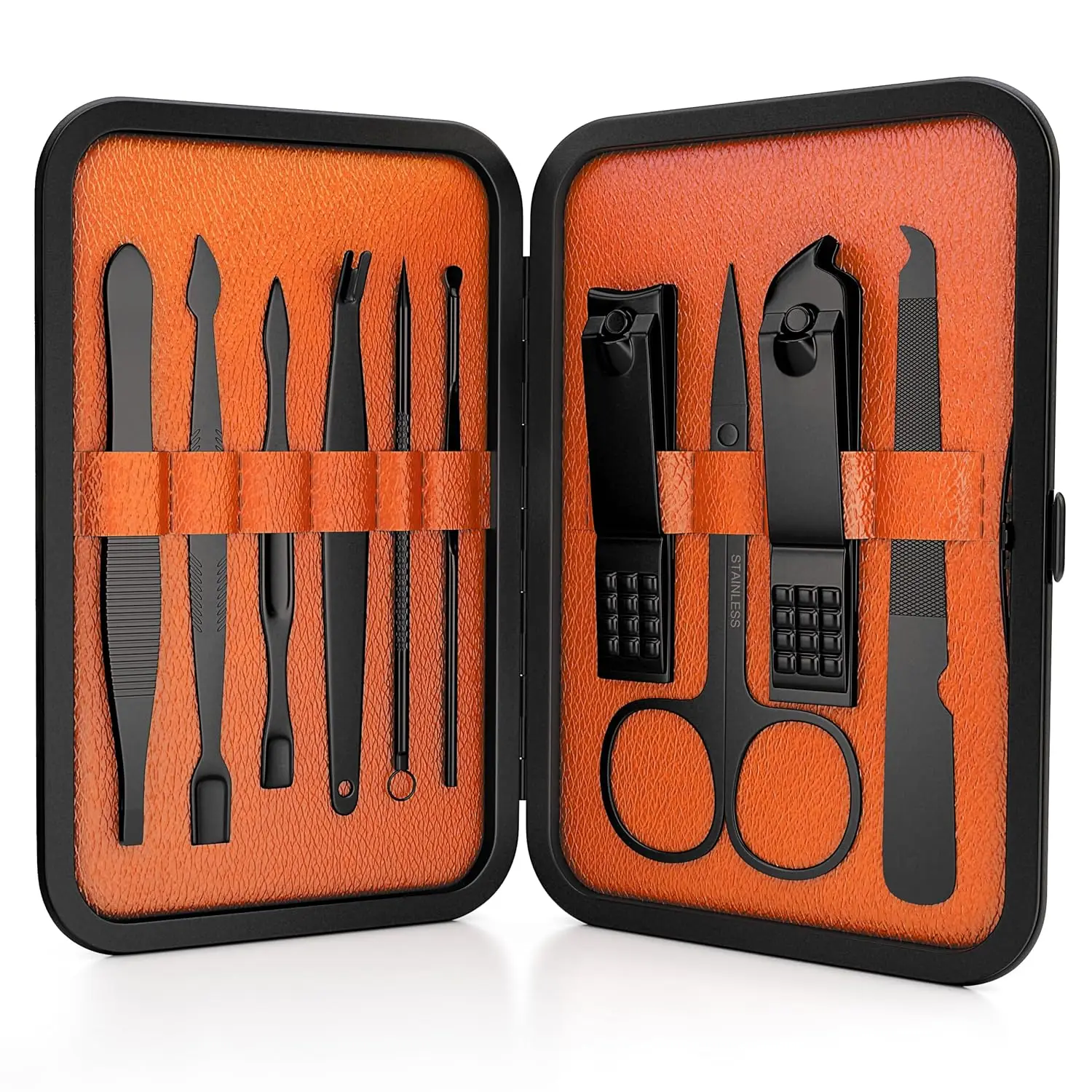 10-Piece Manicure & Pedicure Kit with Stainless Steel Nail Clippers, Scissors, Tweezers - Compact Travel Grooming Set for Men &
10-Piece Manicure & Pedicure Kit with Stainless Steel Nail Clippers, Scissors, Tweezers - Compact Travel Grooming Set for Men &
