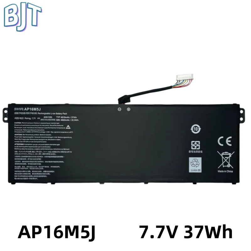 7.7V 37Wh 4810mAh New AP16M5J Laptop Battery For ACER Aspire 1 Aspire 3 A315-21 A315-51 ES1-523 A114-31 A314-31 KT.00205.004
7.7V 37Wh 4810mAh New AP16M5J Laptop Battery For ACER Aspire 1 Aspire 3 A315-21 A315-51 ES1-523 A114-31 A314-31 KT.00205.004