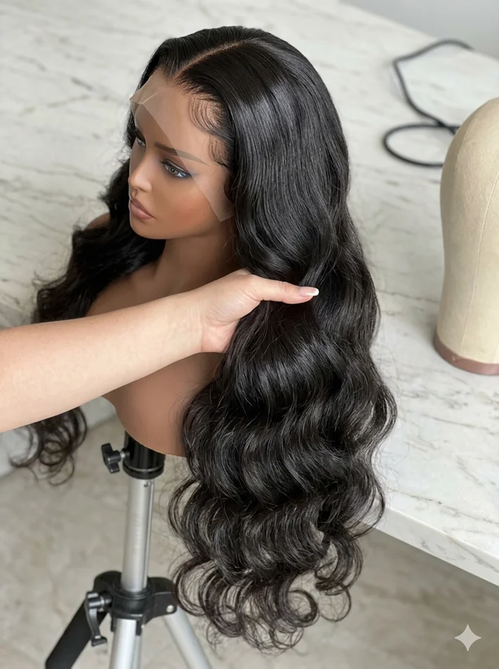 Luxury 40 Inch Extra Long 250% Density Natural Black 13x6 HD Lace Frontal Body Wave Bouncy Silky Soft 13x4 Remy Human Hair Wigs Tape Free Pre Plucked Hairline Invisible Bleached Knots 5x5 Closure Wear and Go Thick Full Ends
Luxury 40 Inch Extra Long 250% Density Natural Black 13x6 HD Lace Frontal Body Wave Bouncy Silky Soft 13x4 Remy Human Hair Wigs Tape Free Pre Plucked Hairline Invisible Bleached Knots 5x5 Closure Wear and Go Thick Full Ends