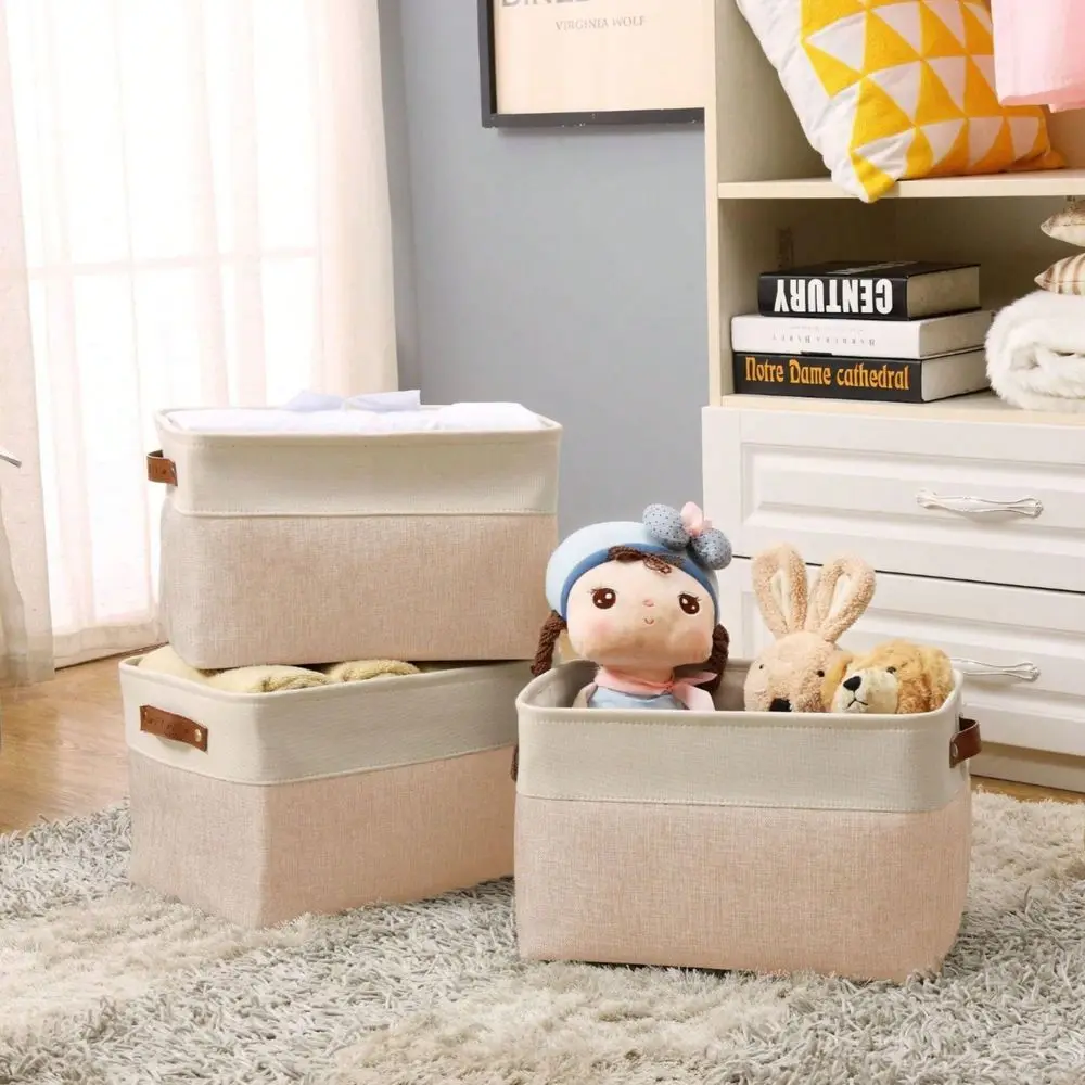 Fabric Storage Bins Collapsible Storage Baskets W Handles Spacious Closet Organizers
Fabric Storage Bins Collapsible Storage Baskets W Handles Spacious Closet Organizers
