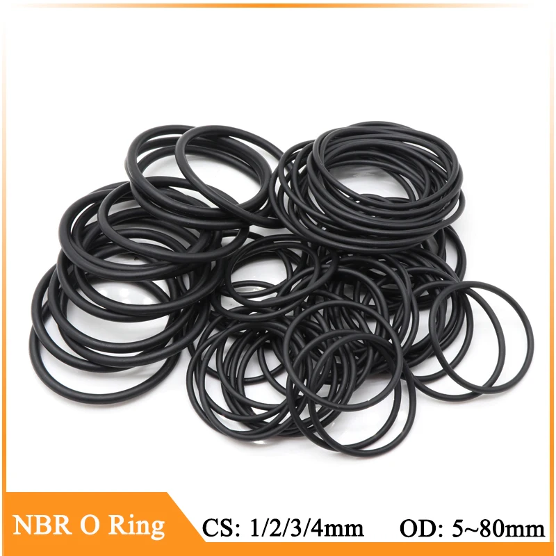 50pcs NBR O Ring Seal CS 1/2/3/4mm OD 5~80mm Automobile Nitrile Rubber Washer Round O-Type Corrosion Oil Resist Sealing Gasket
50pcs NBR O Ring Seal CS 1/2/3/4mm OD 5~80mm Automobile Nitrile Rubber Washer Round O-Type Corrosion Oil Resist Sealing Gasket