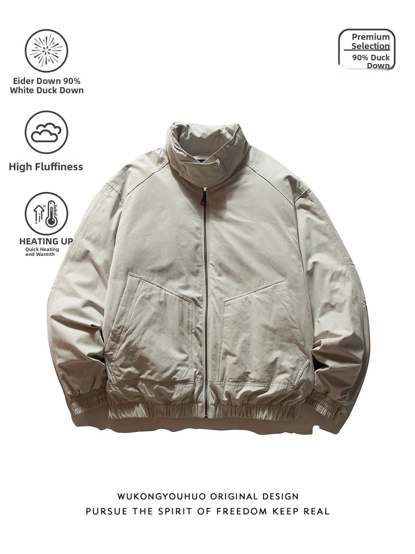 Тепло и мужское пуховое пальто с воротником-стойкой Du Feather, зимнее пальто, молодежная модная универсальная верхняя одежда с защитой от холода
Тепло и мужское пуховое пальто с воротником-стойкой Du Feather, зимнее пальто, молодежная модная универсальная верхняя одежда с защитой от холода