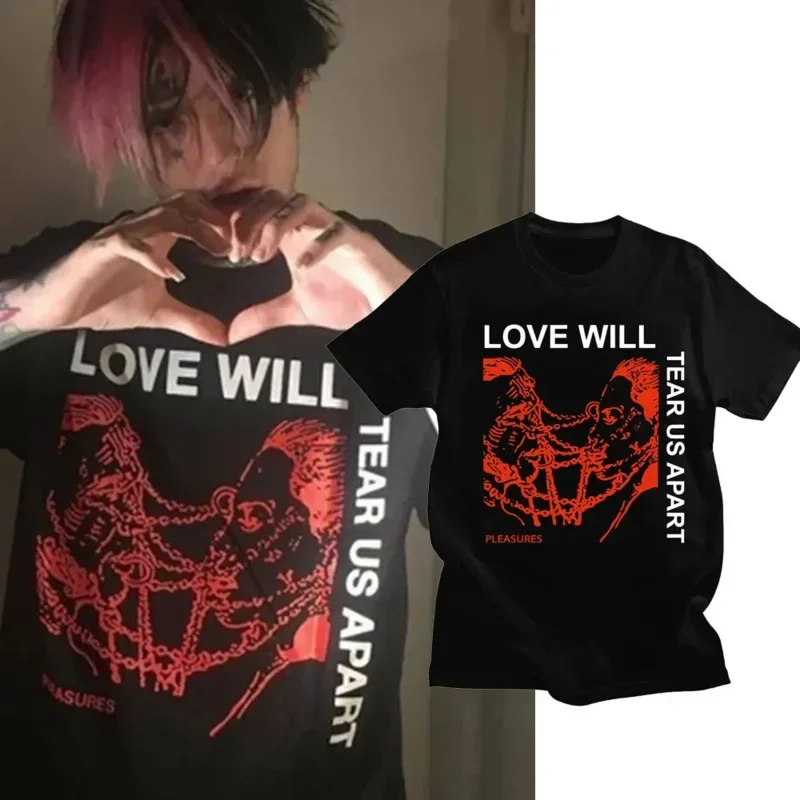 Футболка мужская оверсайз с рисунком, 100% хлопок, Lil Peep Love Will Tear Us Apart, одежда в стиле хип-хоп, Повседневная рубашка
Футболка мужская оверсайз с рисунком, 100% хлопок, Lil Peep Love Will Tear Us Apart, одежда в стиле хип-хоп, Повседневная рубашка
