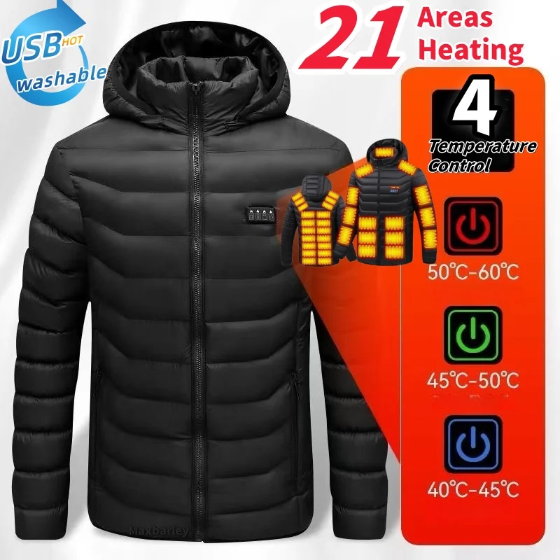 Maxbarley Heated Jacket 25 Areas Men USB Self Heating Winter Parka Snow Thermal Vest Body Warmer Hiking Ski Soft Windproof Coat
Maxbarley Heated Jacket 25 Areas Men USB Self Heating Winter Parka Snow Thermal Vest Body Warmer Hiking Ski Soft Windproof Coat